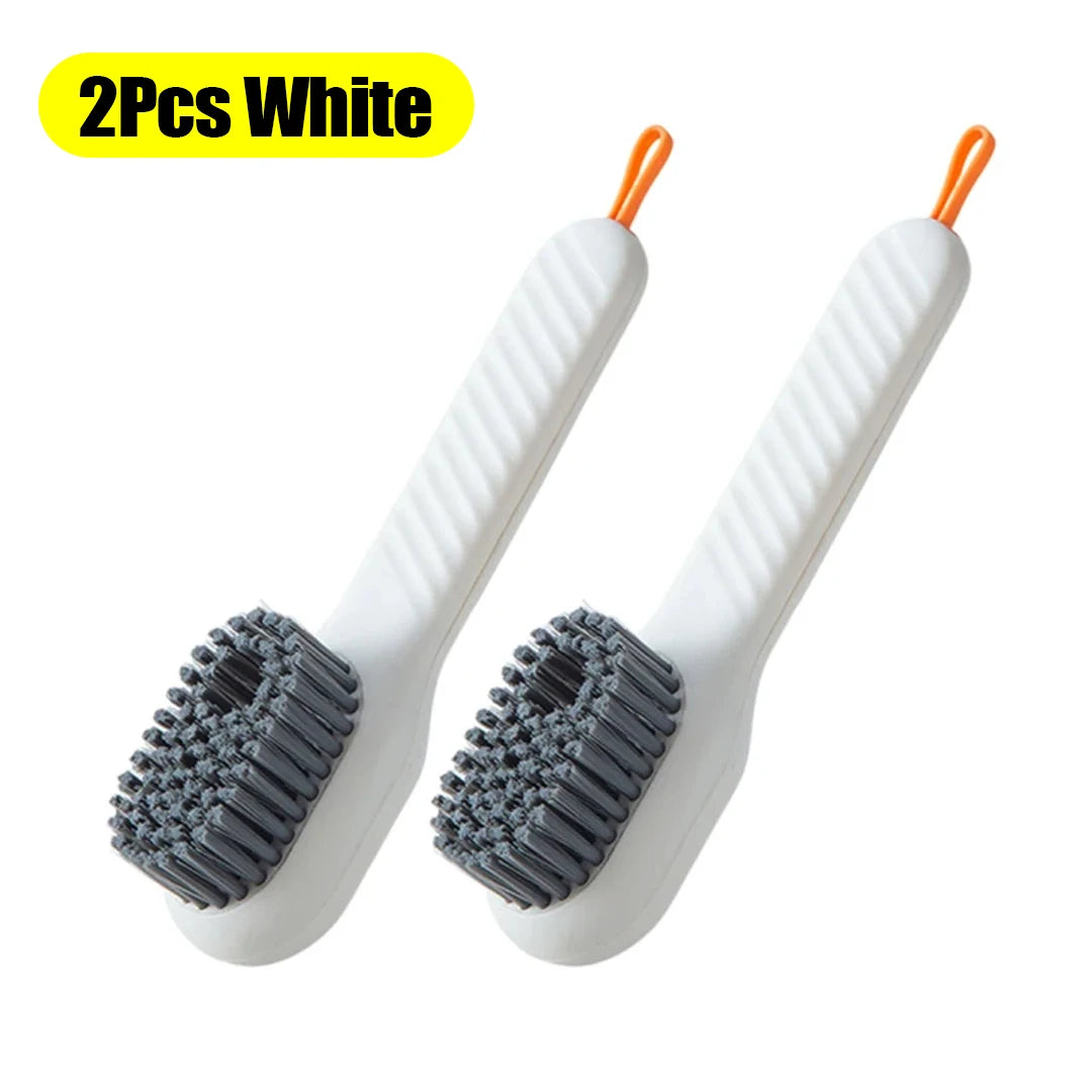 1/2Pcs Multifunctional Cleaning Brush Soft Automatic Liquid Shoe Brush Clothes Brush Shoe Clothing Board Brush Shoe Cleaner Tool