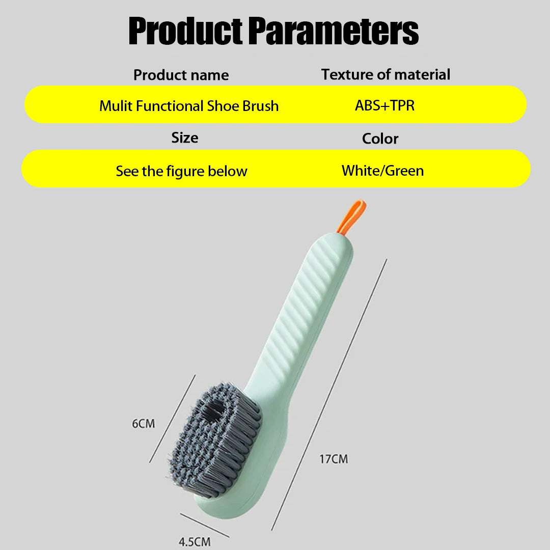 1/2Pcs Multifunctional Cleaning Brush Soft Automatic Liquid Shoe Brush Clothes Brush Shoe Clothing Board Brush Shoe Cleaner Tool