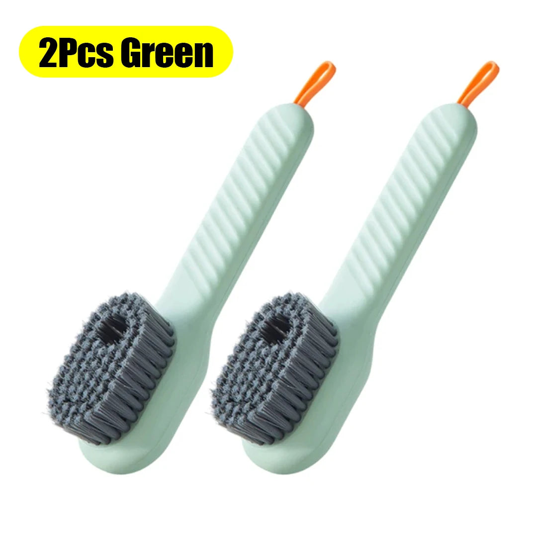 1/2Pcs Multifunctional Cleaning Brush Soft Automatic Liquid Shoe Brush Clothes Brush Shoe Clothing Board Brush Shoe Cleaner Tool
