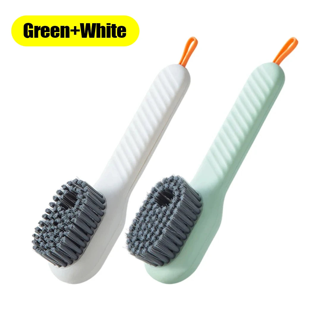 1/2Pcs Multifunctional Cleaning Brush Soft Automatic Liquid Shoe Brush Clothes Brush Shoe Clothing Board Brush Shoe Cleaner Tool