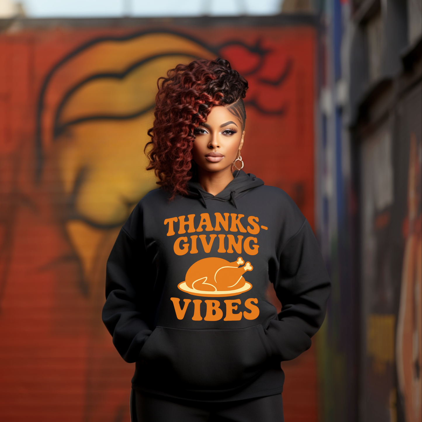 Thanksgiving Vibes Heavy Blend Hoodie