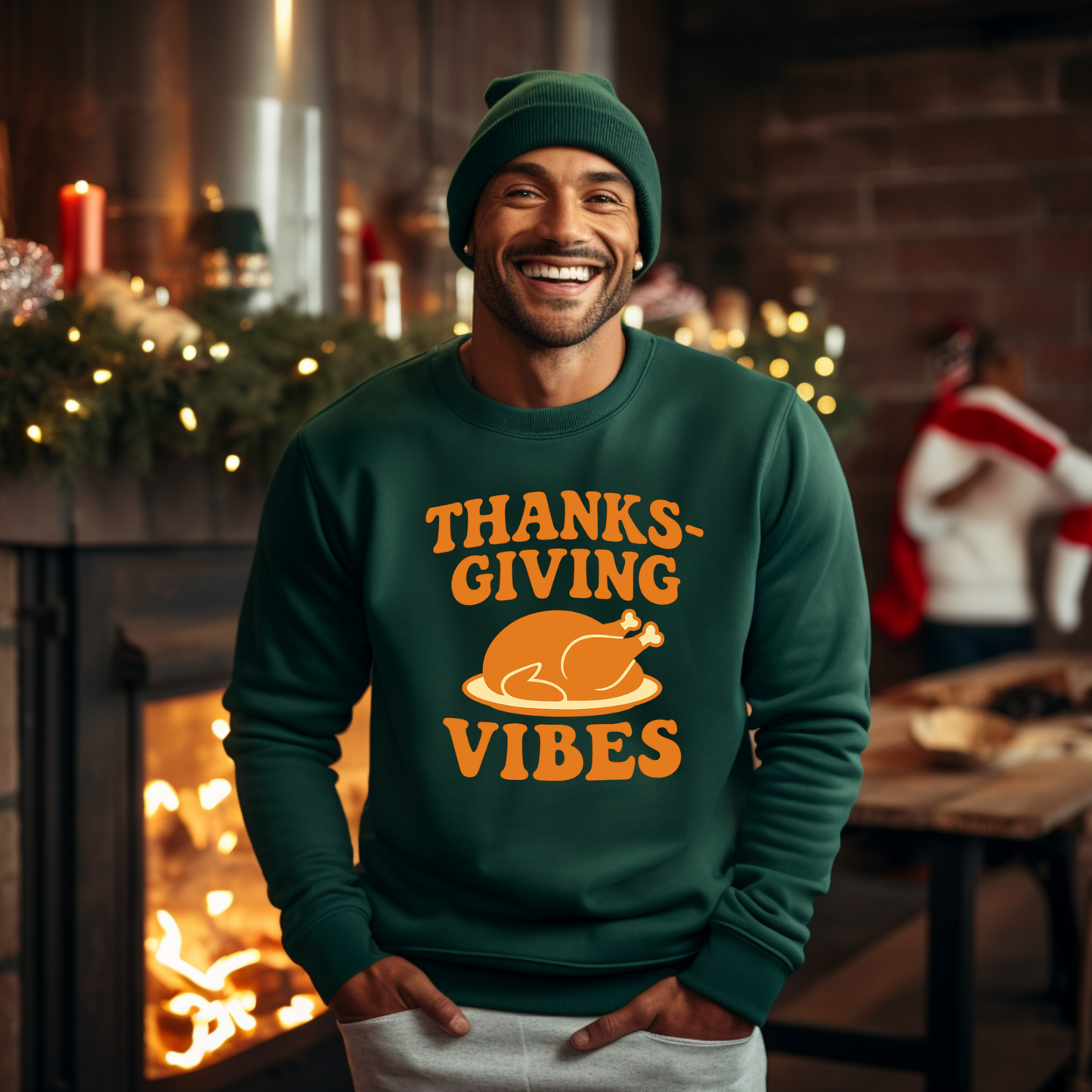 Thanksgiving Vibes Heavy Blend Sweatshirt
