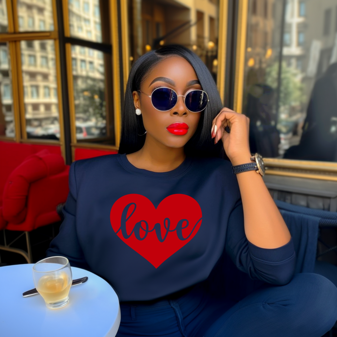 Comfortable Love Design Heavy Blend Sweatshirt