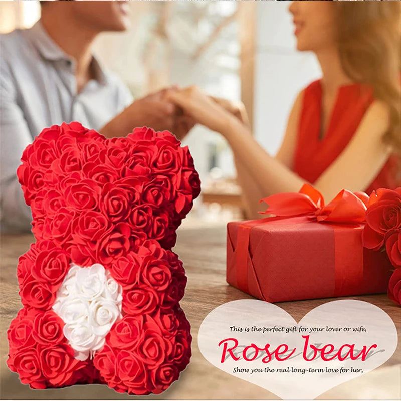 Big Bear Valentine's Flower Rose Gift