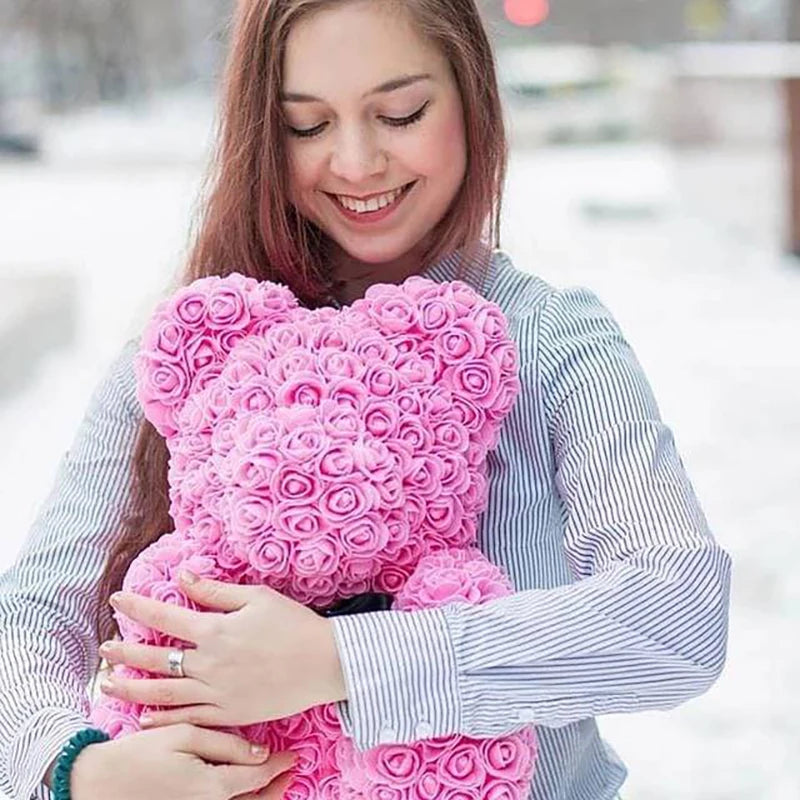 Big Bear Valentine's Flower Rose Gift