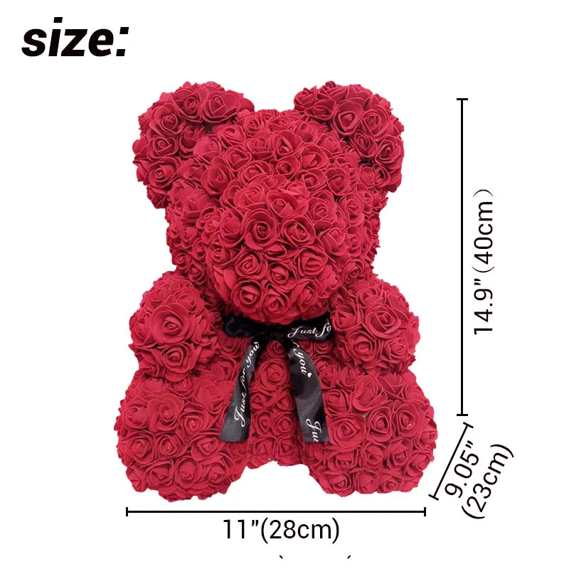 Big Bear Valentine's Flower Rose Gift